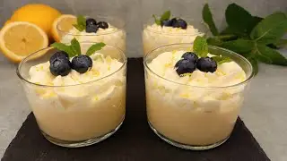 Dessert au citron🍋 en 10 minutes❗sans four sans &oelig;ufs 👌🔝