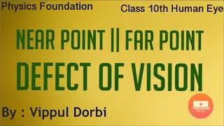 Physics Human Eye : (Near Point, Far Point & Defects of Vision)