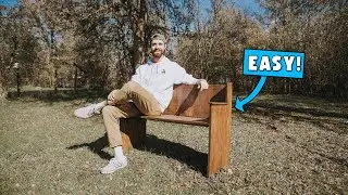 I Built a Church Pew... GREAT BEGINNER Woodworking Project