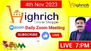 PRIVILEGE PLAN PRESENTATION 4th Nov Live 7:pm | Zoom Meeting | Watch Full Video#highrich