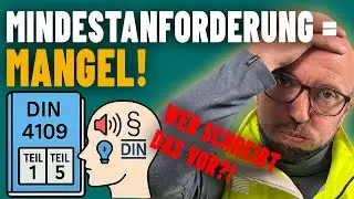 Schallschutz DIN 4109 &ndash; Mindest oder erh&ouml;ht? | mit Mitarbeiter Yven