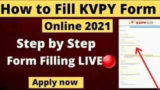How to Fill KVPY Form 2021 | KVPY Ka Form Kaise Bhare | Sisu Ojho