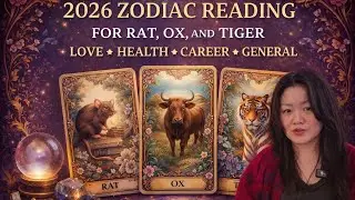 2026 Zodiac Tarot Reading 🔮 Rat, Ox & Tiger | Love, Career, Health & Life Path | English Subtitles