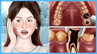ASMR Help Relieve the Pain of Wisdom Tooth | Dental care Animation