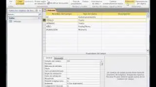 2_ Access crear una clave principal