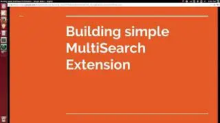 #WebHowTo Build Simple Multil Search using Omni box WebExtension API