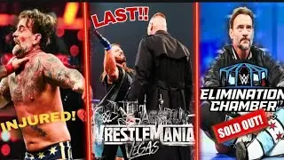 💔CM PUNK INJURED & RELINQUISH TITTLE||AJ Styles Retirement😭|| Elimination chamber Sold out||