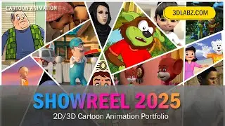 Animation Studio Showreel 2025 - Портфолио анимации мультфильмов 2D/3D