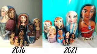 NEW Disney Princess Nesting Dolls