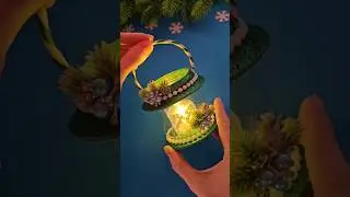 Christmas Lantern DIY🎄 #christmas #craft #howto #christmasdecorations