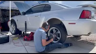2004 mustang GT new edge Bullitt wheels installed