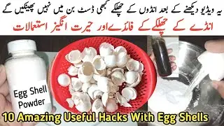 How to make Perfect Egg Shell Powder | 10 Amazing Hacks With Egg Shells | Andon k chilkon ka powder