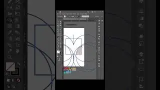 Creating Letter Logo M in Adobe Illustrator | Adobe Illustrator Tutorial | Graphic Design shorts