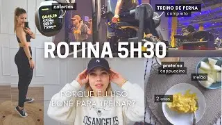 ACORDANDO 5H30 | TREINO DE PERNA COMPLETO, ROTINA DA MANHÃ