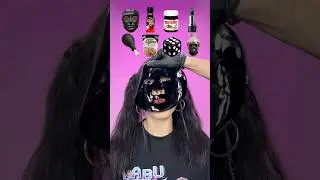 Random Black Food ASMR Mukbang #3 &spades;️🕷️☕️ #shorts  #food #asmr #mukbang #challenge