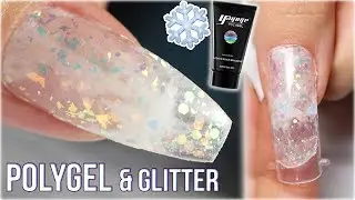 Glitter Snowstorm - Polygel & Dual Form NAIL ART