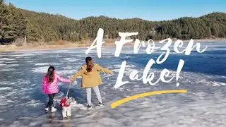 Spooner Lake in Lake Tahoe Nevada State Park | First Time Seeing A Frozen Lake | Nevada, USA