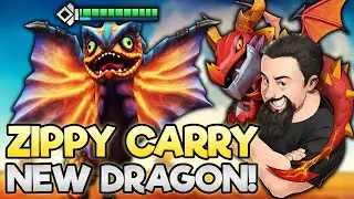Zippy Carry - New Set 7.5 Dragon!! | TFT Uncharted Realms | Teamfight Tactics