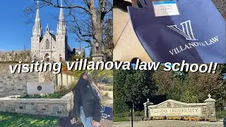day in the life of a pre-law student | Visiting Villanova Law!