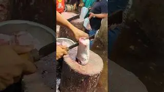 Amazing Salmon Fish Cutting Skills In Bangladesh Local Fish Market By Expert Cutter #shorts