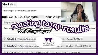 🥂 reacting to my 2nd year uni results! | uni of warwick [2025]
