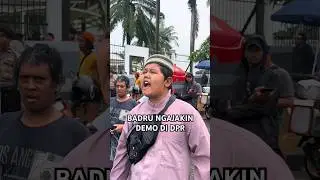 BADRU NGAJAKIN DEMO DI DPR #viral #badru #badrucore #dpr #videolucu #badrukepiting #mahasiswa