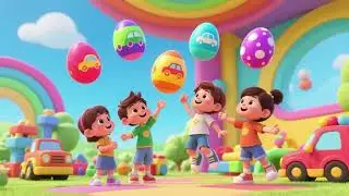 Learn Colors with Vehicle Magic Eggs &ndash; Fun Kids Song | Nursery Rhyme