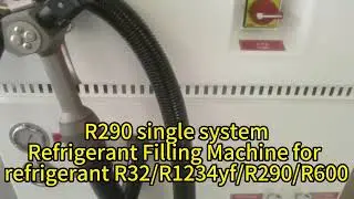 R32 R134a  refrigerant charging machine single system ac gas charging station R290 filling machine
