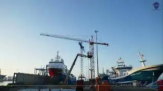 State-of-the-art facilities at Orskov Yard. Crane timelapse