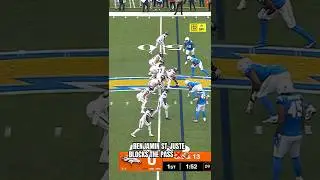 Benjamin St-Juste with the block for the Chargers vs Broncos ❌🇨🇦