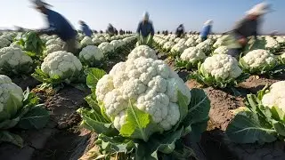 U.S. Smart Farming Secrets Every Farmer Should Know — Modern Time Lapse Farming Cauliflower #farming