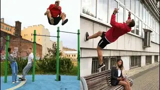 People react to awesome flips😂