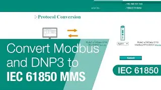 Преобразование Modbus и DNP3 в IEC 61850 MMS с помощью MGate 5119