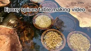 Epoxy spices table making process ..!  #epoxytable #architecture #chennai #india #world #art