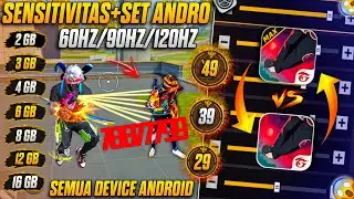 GACOR PARAH 😱 SENSITIVITAS FF AUTO HEADSHOT 2025 AIM LENGKET KEPALA MUSUH+SET ANDRO!