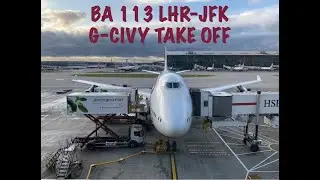 British Airways Boeing 747 take off - G-CIVY