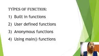 L33: Types of Functions
