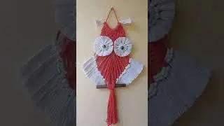 Macrame Owl | Macrame owl wall hanging | #shorts Aadhi's Crafts