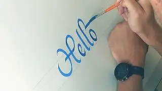 Calligraphic strokes