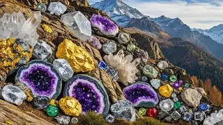 Finding Natural Gold, Diamonds, Crystals & Amethyst on the Mountain