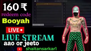LIVE STREAM &hearts;️ redeem code giveaway 😱#shaitansarkar1#redeemcode#livestream#ff#turnament#giveway