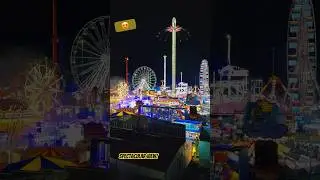SPECTACULAR VIEW across Nottingham Goose Fair 2024! #funfair #fairground #shorts