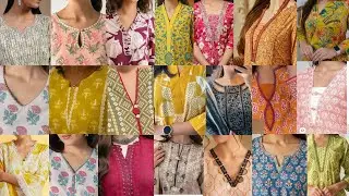 💯Latest And Attractive Printed Kurti Neck Design Ideas For Girls 2025 #neck