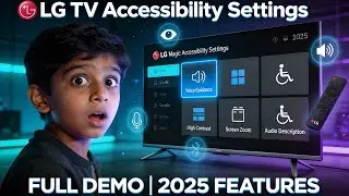 LG TV Accessibility Settings Full Demo | LG TV 2025 Function & Features