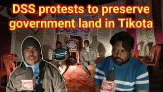 BIJAPUR  : DSS protests to preserve government land in Tikota@ 16-11-2025