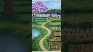 how to draw a beautiful farm area, #art #drawing #painting #farm