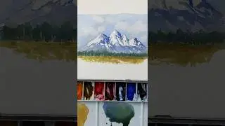 Here&rsquo;s how I break down a mountain to draw and paint #watercolorpainting #watercolor #howtodraw