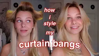 how i style my curtain bangs
