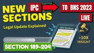 Most Important IPC to BNS Changes | LIVE Study | UP APO