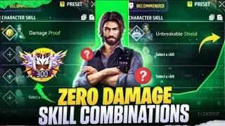 ZERO DAMAGE Character Skill 😱 | Free Fire Best Skill Combo That Makes You Unkillable 🔥